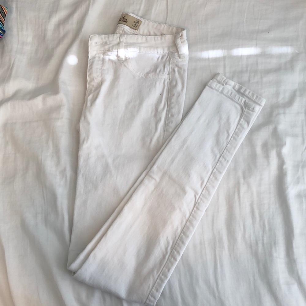 Hollister white jeans